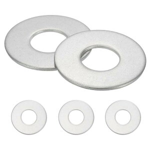 uxcell 2��M20 304�X�e�����X�|�������ی`�t���b�g�X�y�[�T�[ �l�W �{���g �z�� ������ DIY �d�q�f�o�C�X�p21mm ID 50mm OD 2mm��