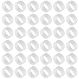 uxcell 60�� �V���R�[���S���o���h 15mm/0.6" �S���o���h�����O �P�[�u���^�C ���͂Ȓe���o���h �R�[�h�����t���p�o�b�O���b�v �z���C�g