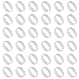 uxcell 60�� �V���R�[���S���o���h 17mm/0.7 �S���o���h�����O �P�[�u���^�C ���͂Ȓe���o���h �R�[�h�����t���p�o�b�O���b�v �z���C�g