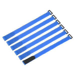 uxcell 6�� �ė��p�\�ȃo�b�e���[�^�C�_�E���X�g���b�v 1x16�i�C�������ړI�o�b�e���[�z�[���h�_�E�������\�ȃV���`�X�g���b�v�t�b�N���[�v�t�@�X�j���O�^�C �N�A�b�h�R�v�^�[FPV RC�h��