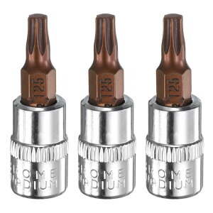 uxcell 3�Z�b�gT25�g���N�X�r�b�g�\�P�b�g1/4�X�N�G�A�h���C�u�X�^�[6�_S2��CR-V�X�`�[���\�P�b�g���`�F�b�g�����`�r�b�g �V���o�[���b�h
