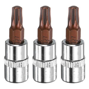 uxcell 3��T27�g���N�X�r�b�g�\�P�b�g1/4�X�N�G�A�h���C�u�X�^�[6�_S2��CR-V�X�`�[���\�P�b�g���`�F�b�g�����`�r�b�g �V���o�[���b�h