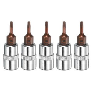 uxcell 5�Z�b�gT8�g���N�r�b�g�\�P�b�g1/4�X�N�G�A�h���C�u�X�^�[6�_S2��CR-V�X�`�[���\�P�b�g���`�F�b�g�����`�r�b�g �V���o�[���b�h