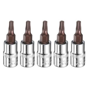 uxcell 5�Z�b�gT20�g���N�r�b�g�\�P�b�g1/4�X�N�G�A�h���C�u�X�^�[6�_S2��CR-V�X�`�[���\�P�b�g���`�F�b�g�����`�r�b�g �V���o�[���b�h