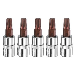 uxcell 5�Z�b�gT30�g���N�r�b�g�\�P�b�g1/4�X�N�G�A�h���C�u�X�^�[6�_S2��CR-V�X�`�[���\�P�b�g���`�F�b�g�����`�r�b�g �V���o�[���b�h