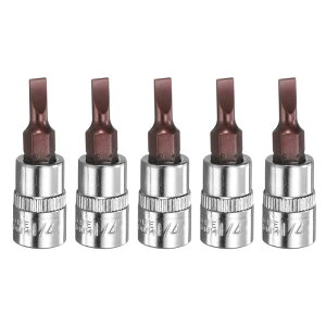 uxcell 5��FD4�X���b�g�r�b�g�\�P�b�g1/4�X�N�G�A�h���C�u�t���b�g�w�b�hS2��CR-V�X�`�[���\�P�b�g���`�F�b�g�����`�r�b�g �V���o�[���b�h