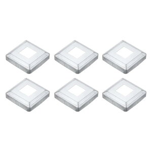 uxcell 6�� �|�X�g�x�[�X�J�o�[ 3.25x3.25�i����1.25x1.25�j���^���C���e�O�����X�^�C���|�X�g�X�J�[�g �|�X�g�t�F���X�f�b�L�P�[�u���肷��o���X�^�[�X�e�A���[���p �V���o�[