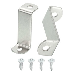 uxcell 50��1 1/4�I�t�Z�b�g�L�����o�X�N���b�v �s�N�`���[�t���[���~���[�N���b�vZ���`�L�����o�X�y�C���g�}�E���g�N���b�v 2�� ���t�����t���l�W�t�� �V���o�[