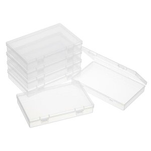 PATIKIL 7.1x4.3x1.2" ~jvX`bN[e{bNX 6 NAȒ`I[KiCU[Rei[ qWt Wt ȃACe r[Y  A[gNtg Wp