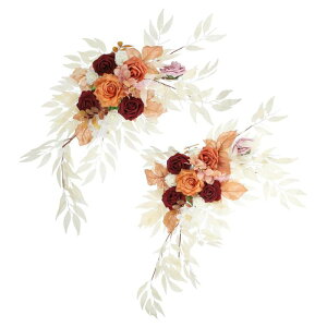 PATIKIL �E�F�f�B���O�A�[�`�t�����[�A2�̐l�H�V���N�t�F�C�N���[�Y�t�����[�X���b�O�A���[�t�t���E�F���J���T�C���Z�����j�[���Z�v�V�����p�[�e�B�[�����p�A�g�E�j�[/�u ���E��