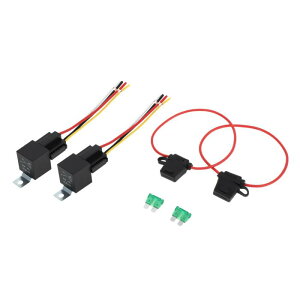 HOPESPANNER 4 Pins 12V 40A Auto Relay with Metal HA-Nging Hole with Harness SoCK-Ets Waterproof Car Relay 1 Set