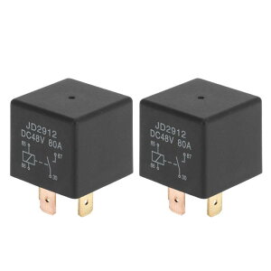 HOPESPANNER 4 Pins 48V 80A Auto Relay Multi Purpose Waterproof Car Relay 2 Pcs 