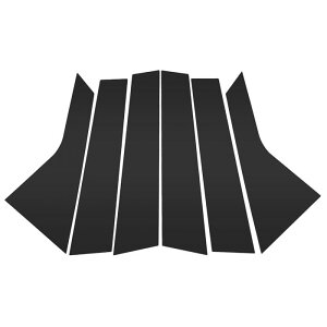 VekAuto Cadillac�ɑΉ�X-TS 2013-2019�p6�Z�b�g�̃h�A�s���[�E�B���h�E�g���� �u���b�N �t�����g ���A ���E �A���`�X�N���b�`�X�e�b�J�[�s���[�|�X�g �h�A�A�E�^�[�G�N�X�e���A�J�o�[