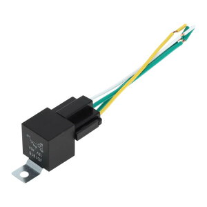 RATCHROLL 4 Pins 12V 40A 1 Pc Auto Re-lay with Metal HA-Nging Hole with Harness SoCK-Ets Waterproof Car Re-lay 