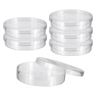 PATIKIL 65mm/2.6インチのプラスチックペトリ皿（蓋付き）、6個入りペトリ皿組織培養プレート、科学実験…