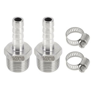 Hihaha GA[EH[^[ICKXRp̃XeXX`[z[Xo[upA2̃NvtXXbhkp 25/64" OD 1/2" BSP-T 1Zbg Vo[g[