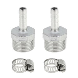 Hihaha 304XeXX`[z[Xo[utBbeBO15/32" OD 1" BSP-TXXbhktBbeBO GA[   KX Rp 1Zbg Vo[g[