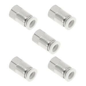 Motoforti �v�b�V���ڑ��G�A�p�� 5/16" �t�B�[���[���E�X���b�h �G�A�E���C���E�N�C�b�N�E�R�l�N�^ �v���X�`�b�N ���^�� 1/8"BSP-T 5�� �z���C�g �V���o�[�g�[��