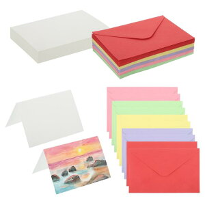 PATIKIL 4x6C`̂ȂJ[hA50̕t|XgJ[h140lb/300 G S MAA[gyCgnIȊӃm[gA5F