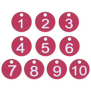 PATIKIL 1-10 ԍ^O vX`bN Eh ԍt }[LO  ID L[nO^O h~g[L[`F[{bNX WLrlbg bJ[ [Ybh zCgeLXg