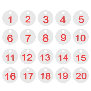 PATIKIL 1-20 ԍ^O vX`bN Eh ԍt }[LO  ID L[nO^O h~g[L[`F[{bNX WLrlbg bJ[ bheLXg 