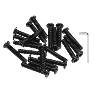 PATIKIL M8-1.25mm 45mm\PbgLbv{g˂ 20304XeX|ZphCut}VXbh J[oCNDgANZT[pZp`t