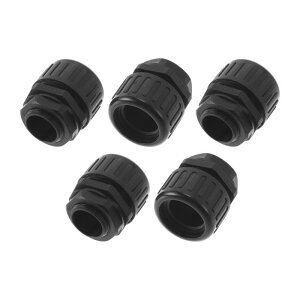 A ABSOPRO M25x1.5 �P�[�u���O�����h 25mm / 0.98 �x���[�Y �h�� ������W���C���g �X�g���[�g�X���[ PA6 �i�C���� �u���b�N 5��