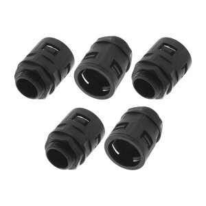 A ABSOPRO 26mm / G3/4 �P�[�u���O�����h 28.5mm / 1.12 �x���[�Y �h���W���C���g �X�g���[�g�X���[ PA6 �i�C���� �u���b�N 5��