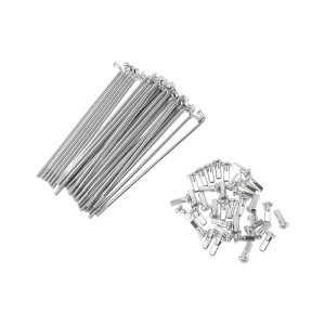 Motoforti 36�Z�b�g 12G���]�ԃX�|�[�N 100mm���]�ԃz�C�[���X�|�[�N 45�|�������b�L �V���o�[�g�[��