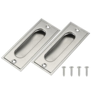 uxcell �t�B���K�[�t���b�V���v�� 2 �� 4.3 " �X�e�����X�X�`�[�� ���U�C�N �X���C�f�B���O �h�A�n���h�����ߍ��݃|�P�b�g�h�A�v�� �z�[�������[���N���[�[�b�g���p�l�W�t�� �V���o�[�g�[��