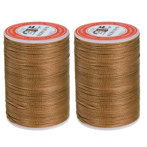 uxcell �ۂ����U�[�D�����b�N�X�� 85m / 93���[�h �|���G�X�e�����b�N�X�X�g�����O 0.65mm ���b�N�X�X�e�b�`�R�[�h ���U�[�N���t�g �u�b�N�o�C���f�B���O �u���X���b�g�҂� �T�h�����F 2��