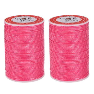 uxcell �ۂ����U�[�D�����b�N�X�� 85m / 93���[�h �|���G�X�e�����b�N�X�X�g�����O 0.65mm ���b�N�X�X�e�b�`�R�[�h ���U�[�N���t�g �u�b�N�o�C���f�B���O �u���X���b�g�҂� �_�X�e�B�s���N 2��
