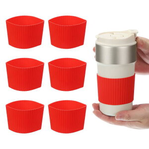 uxcell 6pbN R[q[JbvX[u ėp\ȃVR[ϔMJbvیX[u ~߃}OveN^[Jo[ ƒpspR[q[JbvOXu[cp ԐF