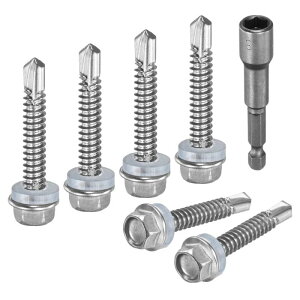 M METERXITY 100����Z���t�h�������O�X�N�����[�i�����p�j�A#12x1-1/4 410�X�e�����X�|���Z�p���b�V���[�w�b�h�Z���t�^�b�s���O�����p�X�N�����[�i�Z�p�h���C�o�[�r�b�g�t���j