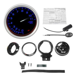 Hihaha 2" 52mm ^R[^[Q[W Jtȃ|C^[ RPM ^R[^[ ^RQ[W 0-11000RPM W/ ZT[уuPbg jo[T^R[^[ DC 12V