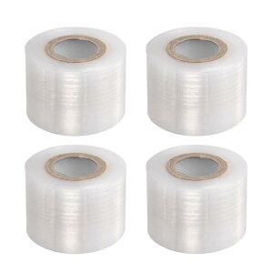 uxcell 4�����ʎ��ڂ��؃e�[�v 5CM x 100M PE�L�k���K�[�f���ڂ��؃c�[�� �A�����ȔS���ԙ��t�B���� �Ԗ؂���у|����ڂ��p �z���C�g