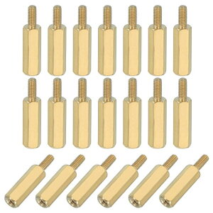 PATIKIL M2.5 x 15+6 mm ���X�l�W�Z�p�^�JPCB�X�^���h�I�t 20�� FPV�h���[���N���b�h�R�v�^�[PCB�}�U�[�{�[�h�X�`�[���l�W�i�b�g�Z�b�g�R���s���[�^�[�d�C�p ��