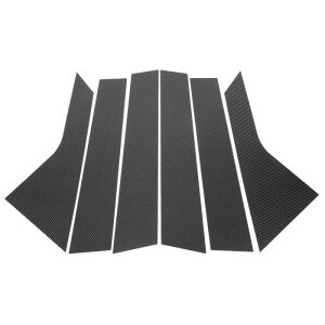 VekAuto Cadillac�ɑΉ�X-TS 2013-2019�p6����h�A�s���[�E�B���h�E�g���� �J�[�{���t�@�C�o�[�p�^�[���u���b�N �t�����g���A���E �A���`�X�N���b�`�X�e�b�J�[�s���[�|�X�g�J�o�[