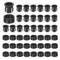 PATIKIL 5mm 発光ダイオードホルダーキット 100個 プラスチックLEDホルダーフラットクリップサークルカバ…