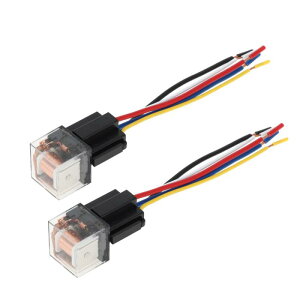 RATCHROLL 5 Pins 36V 80A 2 Pcs Auto Re-lay with Harness SoCK-Ets Waterproof Car Re-lay NA 