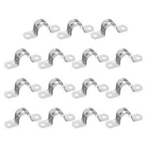 uxcell 15��18mm�i23/32�j�P�[�u���N�����v 304�X�e�����X�|���N�b�V�����t���≏�P�[�u���N�����v2��U���X�g���b�v�N�����v ���C���p�C�v�z�[�X���C���[�R�[�h���t���p �V���o�[