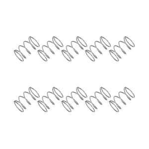uxcell �~�j���k�R�C���΂� ���k�X�v�����O �����΂� 10mm OD 0.7mm���C���a 10mm���R���� 304�X�e�����X�| �ƒ�C���p DIY�v���W�F�N�g�p �V���o�[�g�� 10����