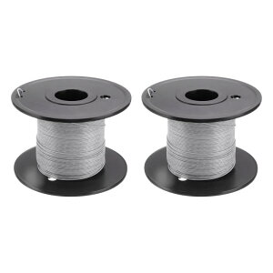 uxcell 26AW GC[26Q[WXghC[PVCtbNAbvC[ UL1007߂C[30m/100ftO[ Xv[tڑC[