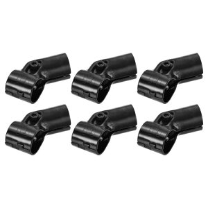 uxcell 6�Z�b�g �p�C�v�N�����v�R�l�N�^ 85 x 32mm�G���h���[���N�����v�`�F�[�������N�t�F���X�N�����v1-1/8�i28mm�jOD�p�C�v�ɓK�p�t�B�b�g����l�W�ƃi�b�g�t�� ��