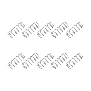 uxcell �~�j���k�X�v�����O �����΂� ���k�o�l 12mm OD 0.8mm���C���a 30mm���R���� 304�X�e�����X�| �ƒ�C���p DIY�v���W�F�N�g�p �V���o�[�g�� 10����