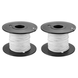 uxcell 30AW GC[30Q[WXghC[PVCtbNAbvC[ UL1007߂C[50m/164ftXv[tzCgڑC[p