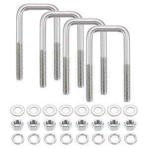 uxcell U{g 8Zbg2-1/16" x 4-3/4" - 304XeXX`[XNGAU{g bV[ƃibgt {[gg[[ԃg[[ZC{[gYƗpt@Xi[