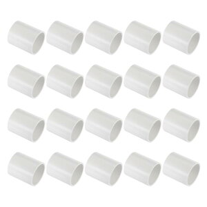 PATIKIL 1/9/16 PVC�p�C�v�p��J�b�v�����O�A�_�v�^�[ 20�Z�b�g �X�g���[�g�p�C�v�X���b�v�\�P�b�g�R�l�N�^�[ �z�[���Y�Ɨp�U����h���b�v���V�X�e���p�C�v�����p �z���C�g