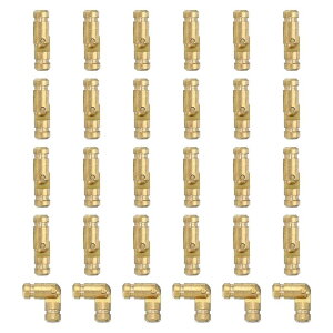 PATIKIL B^JoPbgqW 0.6"x0.16" 30 qW ܂肽݃T|[gBV_[qW DIY΃LrlbghA ؐ{bNXp F