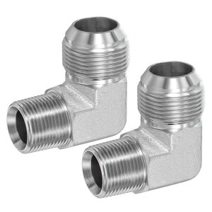 PATIKIL 90 �x�p�C�v �A�_�v�^�[ 2 �� 1-5/16" �I�X 37° �t���A JIC x 3/4" BS PT �I�X �R�l�N�^ �J�[�{�� �X�`�[�� �G���{ �t�B�b�e�B���O ��C ���� ��イ���� �R�� �� �I�C���p �V���o�[